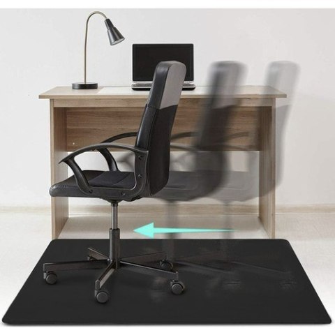 Mata ochronna pod krzesło 100x140cm RUHHY - czarna Mata ochronna pod krzesło 100x140cm RUHHY - czarna