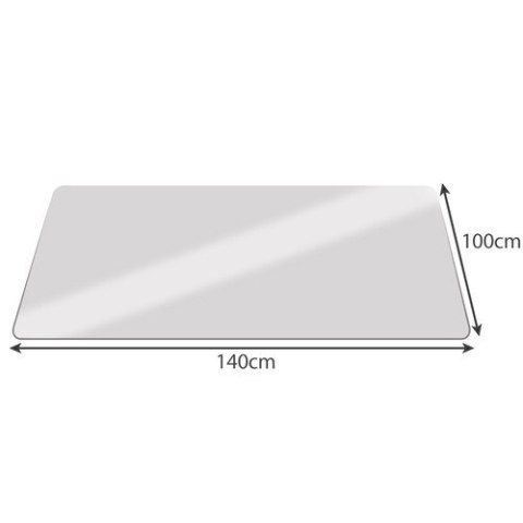 Mata ochronna pod krzesło 100x140cm RUHHY- mleczna Mata ochronna pod krzesło 100x140cm RUHHY- mleczna