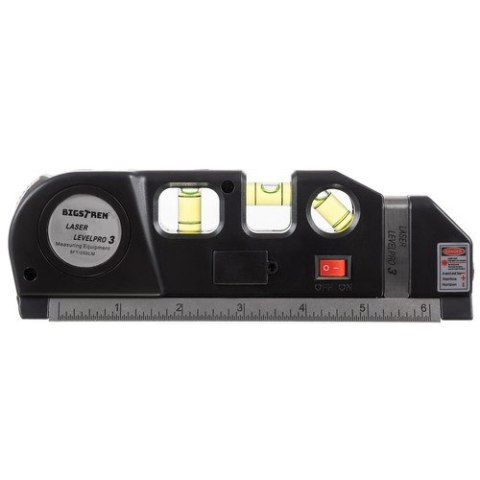Poziomica laserowa z miarką 250cm Bigstren 21747 Poziomica laserowa z miarką 250cm Bigstren 21747