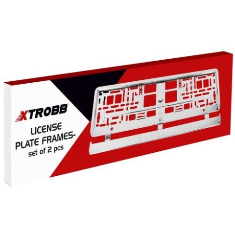 Ramka pod tablice rejestracyjną 2szt. Xtrobb 22048 Ramka pod tablice rejestracyjną 2szt. Xtrobb 22048