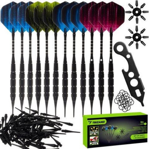 Rzutki dart zestaw 12szt + akcesoria Trizand 21629 Rzutki dart zestaw 12szt + akcesoria Trizand 21629
