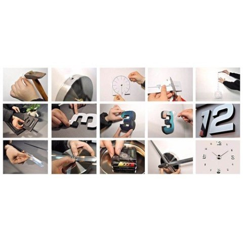 Zegar ścienny DIY Ruhhy 22143 Zegar ścienny DIY Ruhhy 22143
