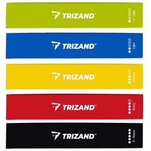 Zestaw gum do ćwiczeń- 5szt Trizand 21955 Zestaw gum do ćwiczeń- 5szt Trizand 21955