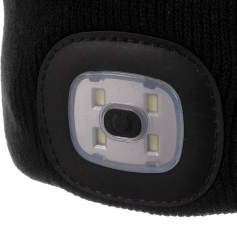 Czapka zimowa z latarką- czarna Trizand 22663 Czapka zimowa z latarką- czarna Trizand 22663