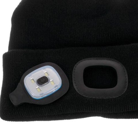 Czapka zimowa z latarką- czarna Trizand 22663 Czapka zimowa z latarką- czarna Trizand 22663