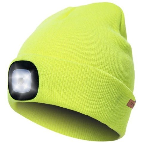 Czapka zimowa z latarką- żółta Trizand 22664 Czapka zimowa z latarką- żółta Trizand 22664