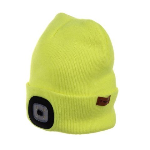 Czapka zimowa z latarką- żółta Trizand 22664 Czapka zimowa z latarką- żółta Trizand 22664