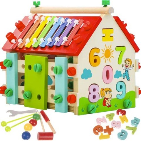 Domek edukacyjny drewniany Kruzzel 22564 Domek edukacyjny drewniany Kruzzel 22564