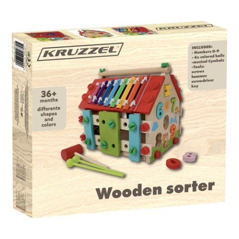 Domek edukacyjny drewniany Kruzzel 22564 Domek edukacyjny drewniany Kruzzel 22564
