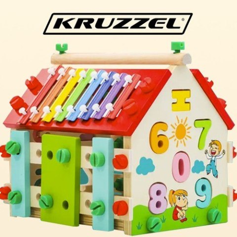 Domek edukacyjny drewniany Kruzzel 22564 Domek edukacyjny drewniany Kruzzel 22564