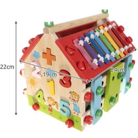 Domek edukacyjny drewniany Kruzzel 22564 Domek edukacyjny drewniany Kruzzel 22564