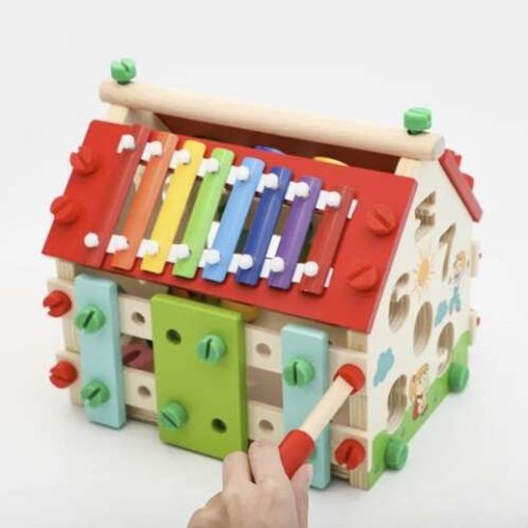 Domek edukacyjny drewniany Kruzzel 22564 Domek edukacyjny drewniany Kruzzel 22564