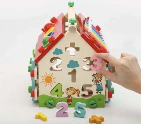 Domek edukacyjny drewniany Kruzzel 22564 Domek edukacyjny drewniany Kruzzel 22564