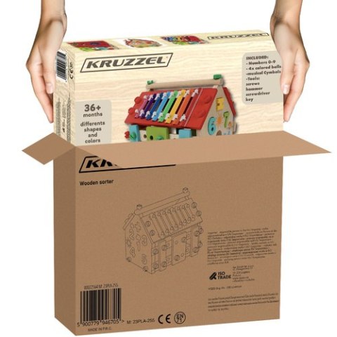 Domek edukacyjny drewniany Kruzzel 22564 Domek edukacyjny drewniany Kruzzel 22564