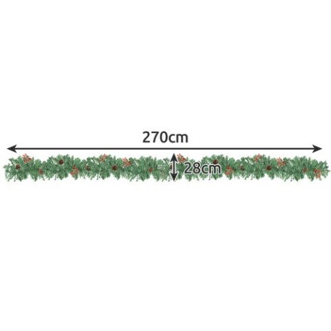 Girlanda choinkowa 2.7m z lampkami LED Ruhhy 22322 Girlanda choinkowa 2.7m z lampkami LED Ruhhy 22322