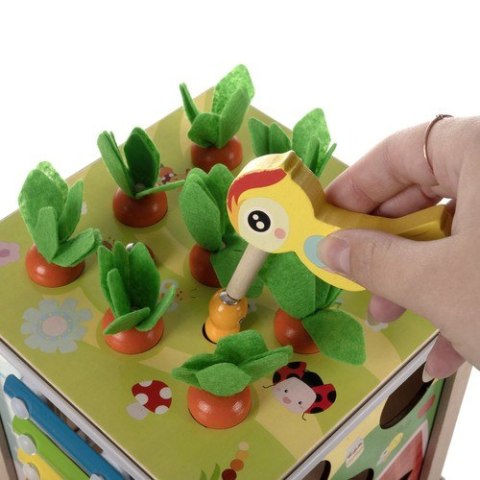 Kostka edukacyjna drewniana- sorter Kruzzel 22566 Kostka edukacyjna drewniana- sorter Kruzzel 22566