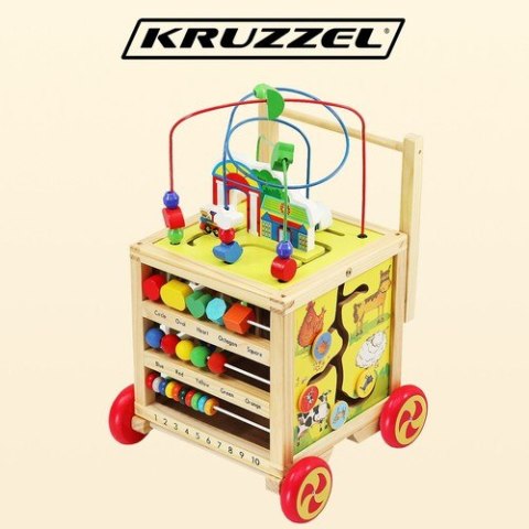 Pchacz drewniany- Kostka edukacyjna 22606 Pchacz drewniany- Kostka edukacyjna 22606