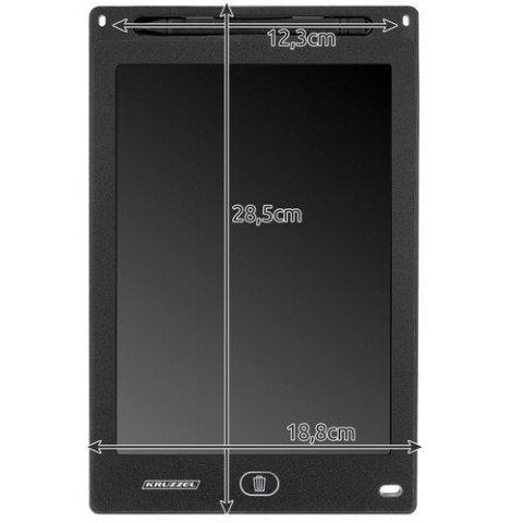 Tablet do rysowania 12" czarny KRUZZEL 22456 Tablet do rysowania 12" czarny KRUZZEL 22456