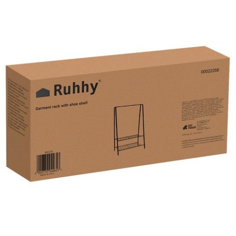 Wieszak na ubrania - stojak z półką na buty 22258 Wieszak na ubrania - stojak z półką na buty 22258