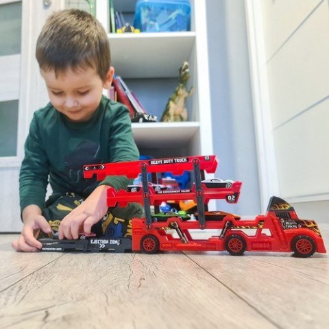 Zestaw ciężarówka TIR z 6 autami 22515 Zestaw ciężarówka TIR z 6 autami 22515