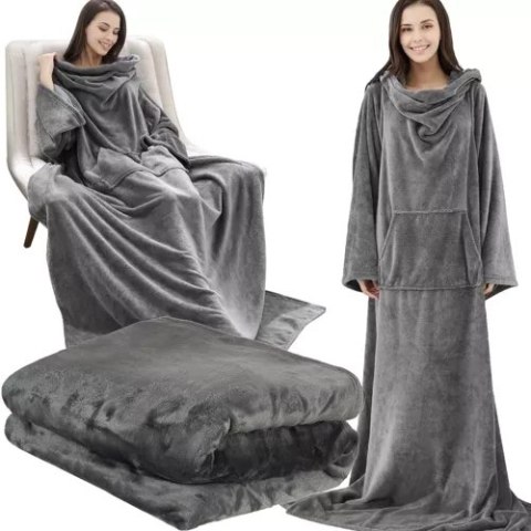 Bluza- kocoszlafrok jasnoszary Ruhhy 22649 Bluza- kocoszlafrok jasnoszary Ruhhy 22649
