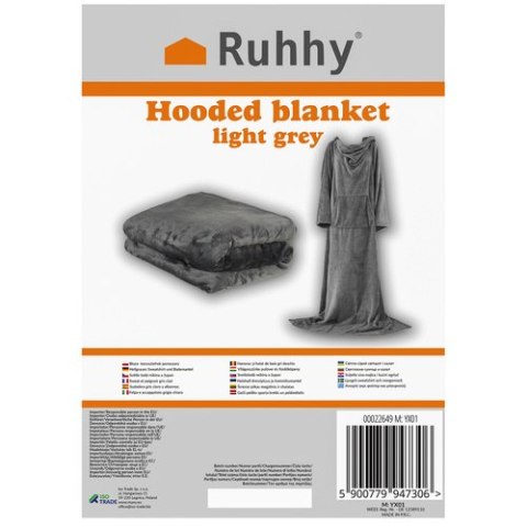 Bluza- kocoszlafrok jasnoszary Ruhhy 22649 Bluza- kocoszlafrok jasnoszary Ruhhy 22649