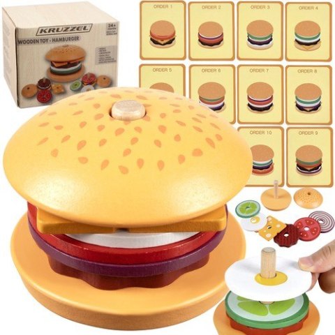 Burger drewniany Kruzzel 22673 Burger drewniany Kruzzel 22673