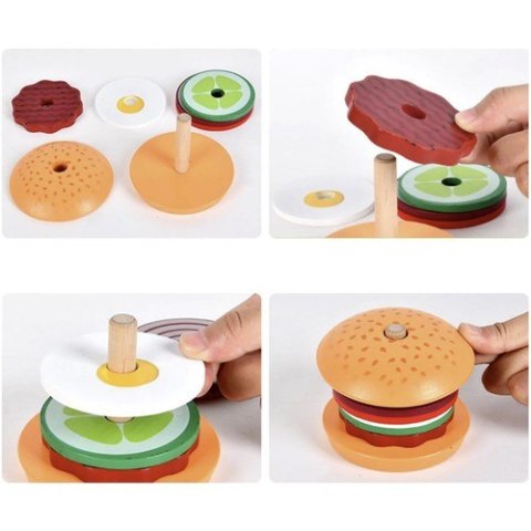Burger drewniany Kruzzel 22673 Burger drewniany Kruzzel 22673