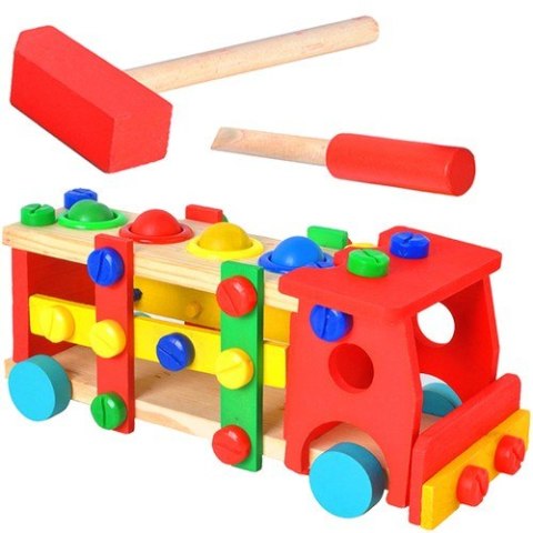 Ciężarówka edukacyjna drewniana 22372 Ciężarówka edukacyjna drewniana 22372