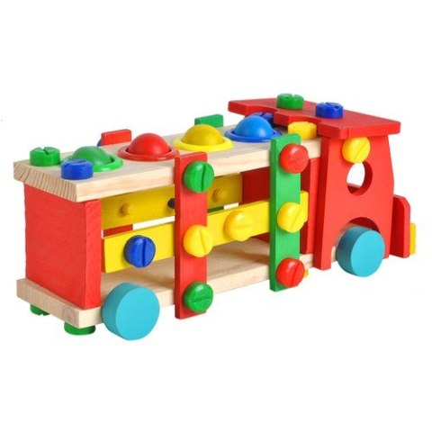 Ciężarówka edukacyjna drewniana 22372 Ciężarówka edukacyjna drewniana 22372