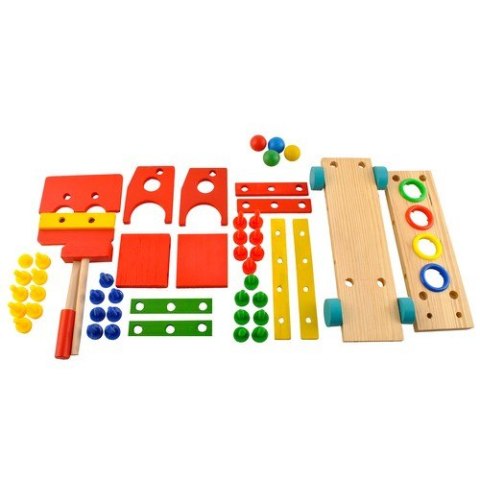 Ciężarówka edukacyjna drewniana 22372 Ciężarówka edukacyjna drewniana 22372
