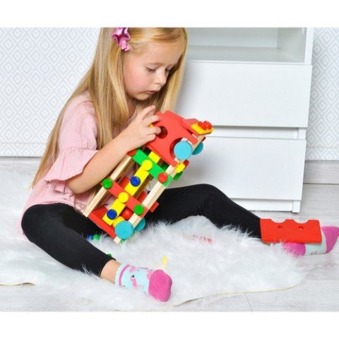 Ciężarówka edukacyjna drewniana 22372 Ciężarówka edukacyjna drewniana 22372