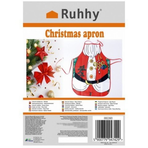 Fartuch świąteczny- mikołaj Ruhhy 22683 Fartuch świąteczny- mikołaj Ruhhy 22683