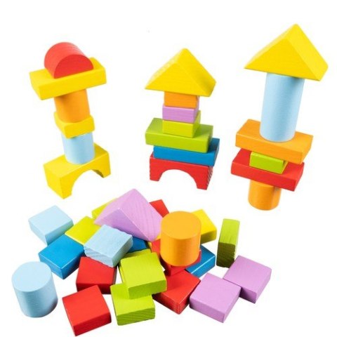Klocki drewniane- 100szt. Kruzzel 22666 Klocki drewniane- 100szt. Kruzzel 22666