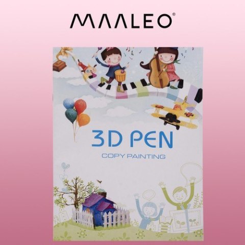 Książka z szablonami do długopisu 3D Maaleo 22734 Książka z szablonami do długopisu 3D Maaleo 22734