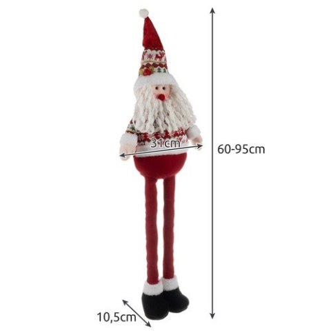 Mikołaj świąteczny- teleskopowy 95cm Ruhhy 22340 Mikołaj świąteczny- teleskopowy 95cm Ruhhy 22340