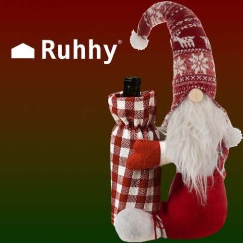 Skrzat świąteczny z torbą na butelkę Ruhhy 22508 Skrzat świąteczny z torbą na butelkę Ruhhy 22508