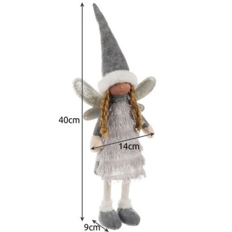 Wróżka- figurka świąteczna szara Ruhhy 22343 Wróżka- figurka świąteczna szara Ruhhy 22343