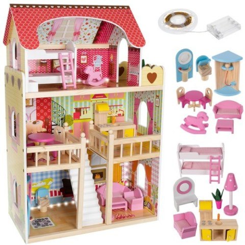 Domek drewniany dla lalek - willa D11252 Domek drewniany dla lalek - willa D11252