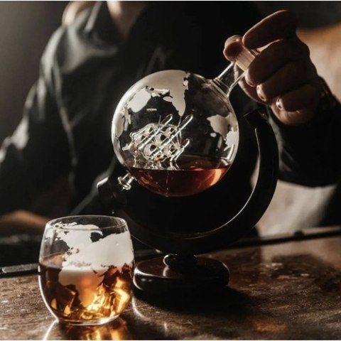 Karafka- globus- zestaw do whisky Malatec 22553 Karafka- globus- zestaw do whisky Malatec 22553
