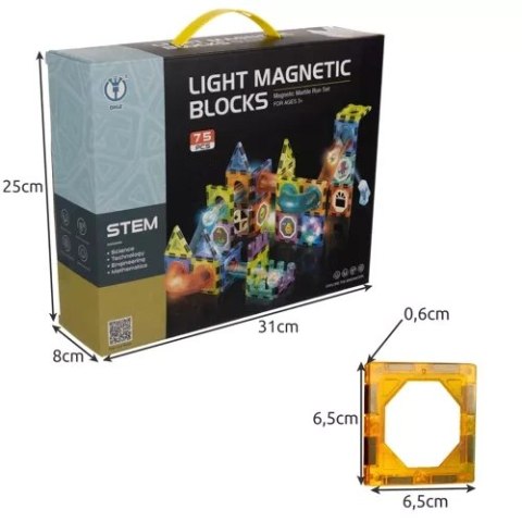 Klocki magnetyczne- tor 77el. Kruzzel 22684 Klocki magnetyczne- tor 77el. Kruzzel 22684