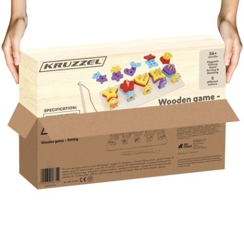 Sorter drewniany- łowienie rybek Kruzzel 22565 Sorter drewniany- łowienie rybek Kruzzel 22565