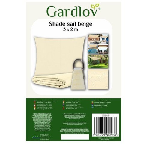 Żagiel przeciwsłoneczny 3x2m- beżowy Gardlov 23163 Żagiel przeciwsłoneczny 3x2m- beżowy Gardlov 23163