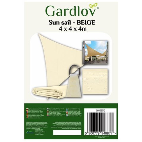 Żagiel przeciwsłoneczny 4x4x4 beżowy Gardlov 23142 Żagiel przeciwsłoneczny 4x4x4 beżowy Gardlov 23142