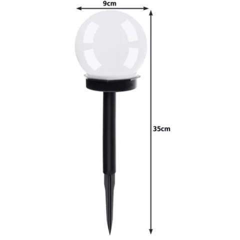 Lampa ogrodowa solarna- kula zestaw 6szt. 23562 Lampa ogrodowa solarna- kula zestaw 6szt. 23562
