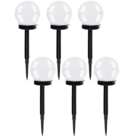 Lampa ogrodowa solarna- kula zestaw 6szt. 23562 Lampa ogrodowa solarna- kula zestaw 6szt. 23562