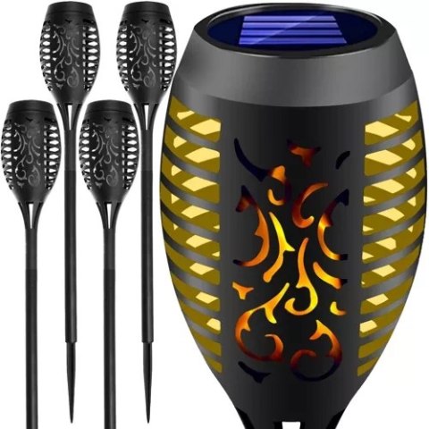 Lampa ogrodowa solarna - pochodnia zest.4 sz.23560 Lampa ogrodowa solarna - pochodnia zest.4 sz.23560