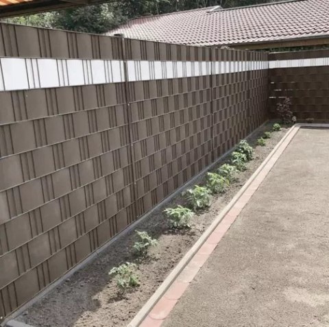 Taśma ogrodzeniowa 19cmx35m 450g/m2 brązowa 23702 Taśma ogrodzeniowa 19cmx35m 450g/m2 brązowa 23702