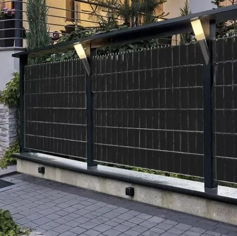 Taśma ogrodzeniowa 19cmx35m 450g/m2 czarna 23698 Taśma ogrodzeniowa 19cmx35m 450g/m2 czarna 23698
