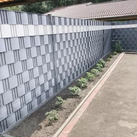 Taśma ogrodzeniowa 19cmx35m 450g/m2 szara 23697 Taśma ogrodzeniowa 19cmx35m 450g/m2 szara 23697